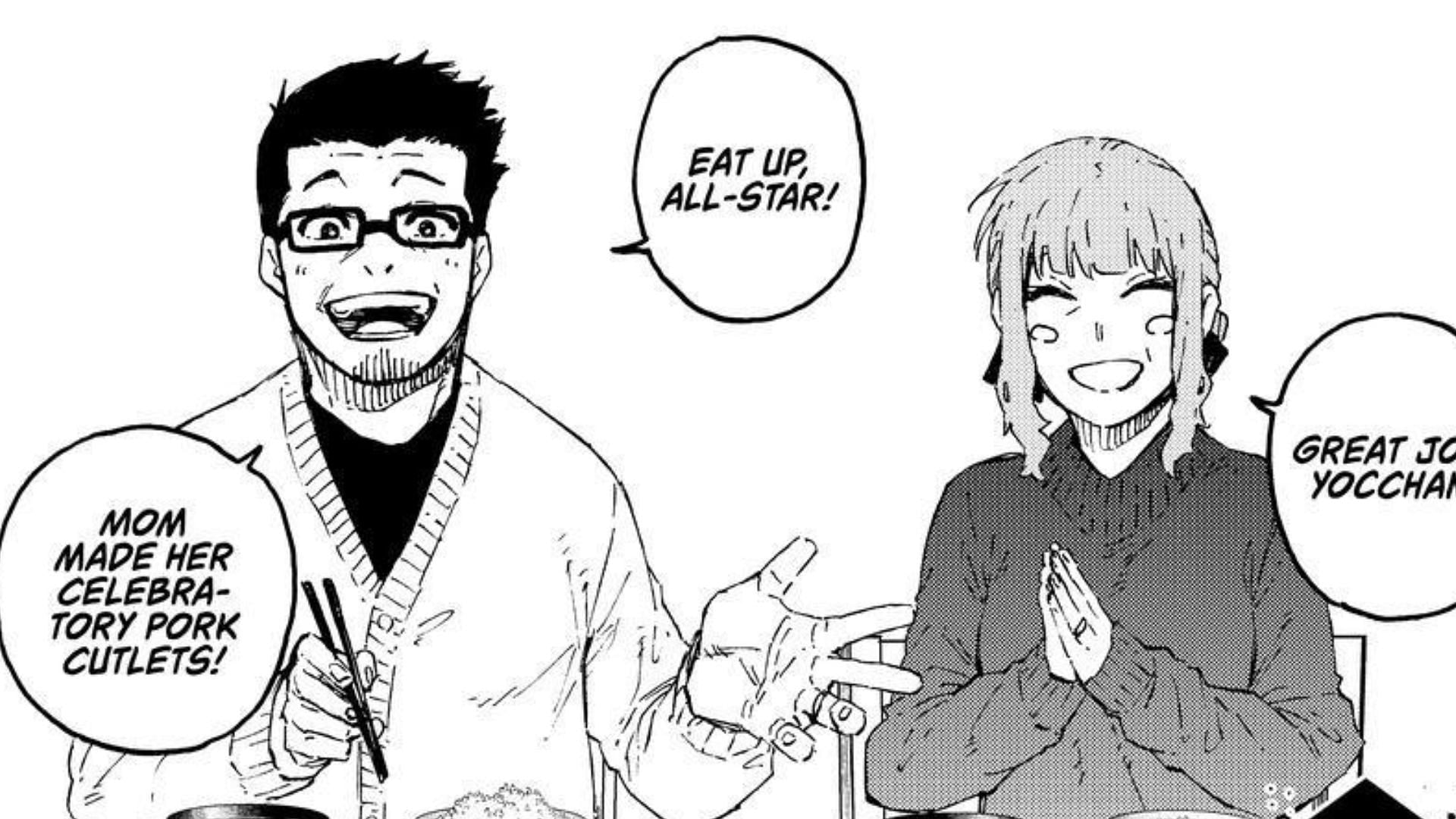 Issei and Iyo Isagi as seen in Blue Lock chapter 304 (Image via Kodansha)